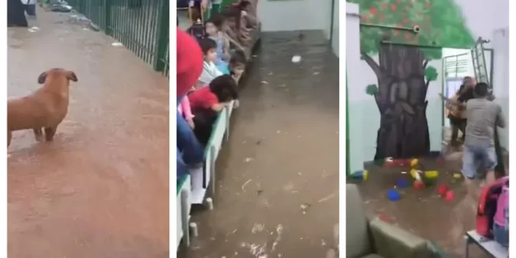 Enxurrada Invade Creche em Osasco e Deixa Crianças em Pânico; Chuvas Atingem SP com Alerta para Novos Temporais